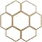 Ekena Millwork Florin Wood Fretwork Pierced Ceiling Medallion, Hickory, 26"OD x 9 1/8"ID x 3/8"T CMWP26X26X0375FOHI - alternate 1